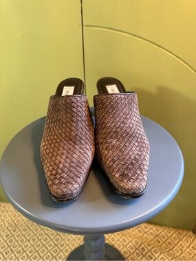 Matisse Woven Slip-On Mules - Brown